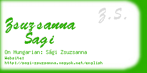 zsuzsanna sagi business card