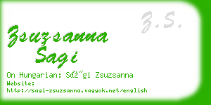 zsuzsanna sagi business card